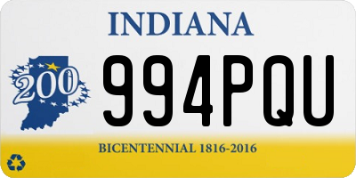 IN license plate 994PQU