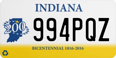 IN license plate 994PQZ