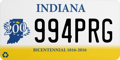 IN license plate 994PRG