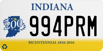 IN license plate 994PRM