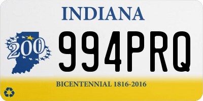 IN license plate 994PRQ