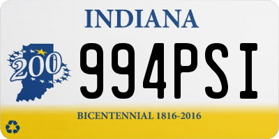 IN license plate 994PSI