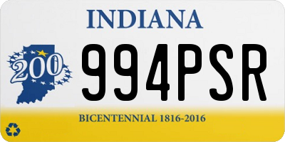 IN license plate 994PSR