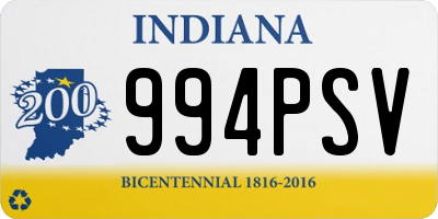 IN license plate 994PSV