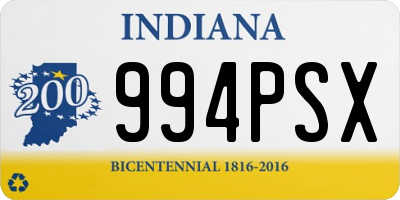 IN license plate 994PSX