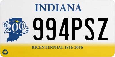 IN license plate 994PSZ