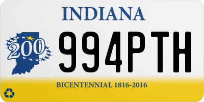 IN license plate 994PTH