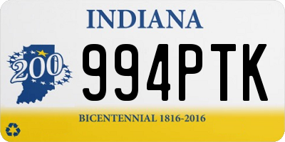 IN license plate 994PTK