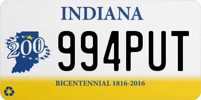 IN license plate 994PUT