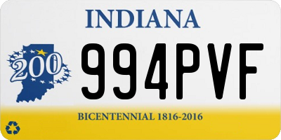 IN license plate 994PVF