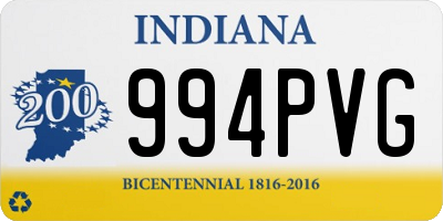 IN license plate 994PVG