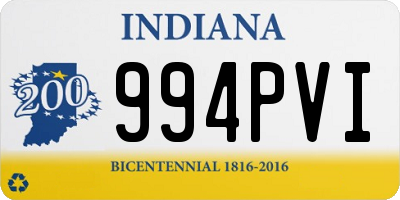 IN license plate 994PVI