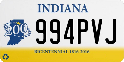 IN license plate 994PVJ