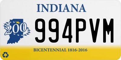 IN license plate 994PVM