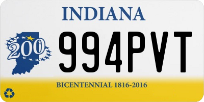 IN license plate 994PVT