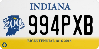 IN license plate 994PXB