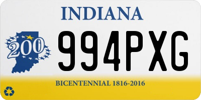 IN license plate 994PXG