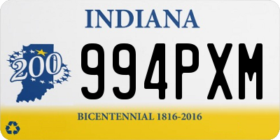 IN license plate 994PXM