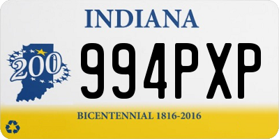 IN license plate 994PXP