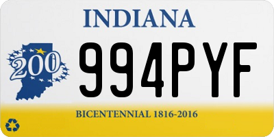 IN license plate 994PYF