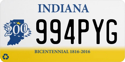 IN license plate 994PYG