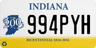 IN license plate 994PYH