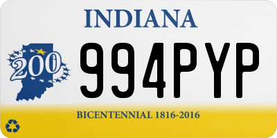 IN license plate 994PYP