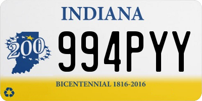 IN license plate 994PYY