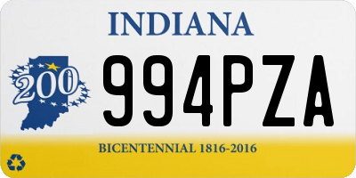 IN license plate 994PZA