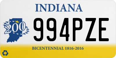 IN license plate 994PZE