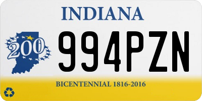 IN license plate 994PZN