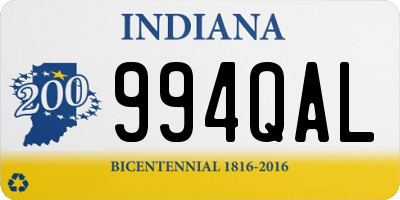 IN license plate 994QAL