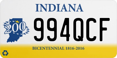 IN license plate 994QCF