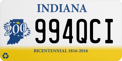 IN license plate 994QCI