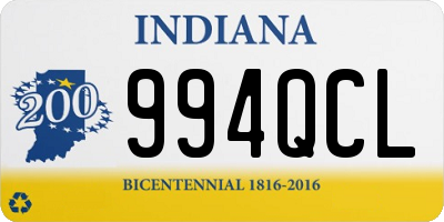 IN license plate 994QCL