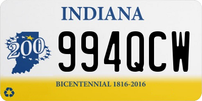 IN license plate 994QCW