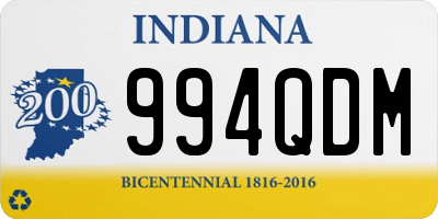 IN license plate 994QDM