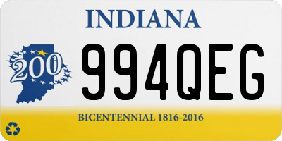 IN license plate 994QEG