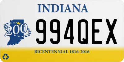 IN license plate 994QEX