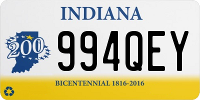 IN license plate 994QEY