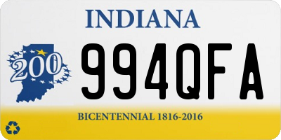 IN license plate 994QFA