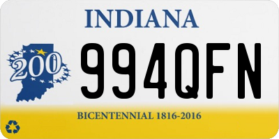 IN license plate 994QFN