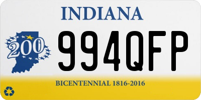 IN license plate 994QFP