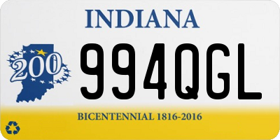 IN license plate 994QGL