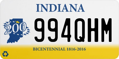 IN license plate 994QHM