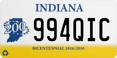 IN license plate 994QIC