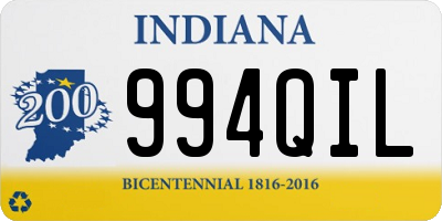 IN license plate 994QIL