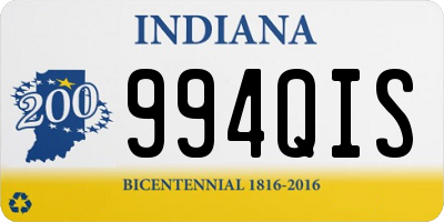 IN license plate 994QIS