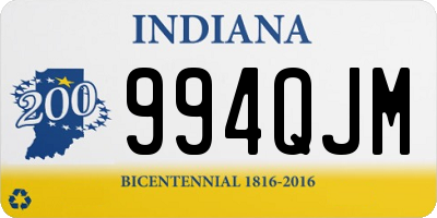 IN license plate 994QJM