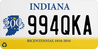 IN license plate 994QKA